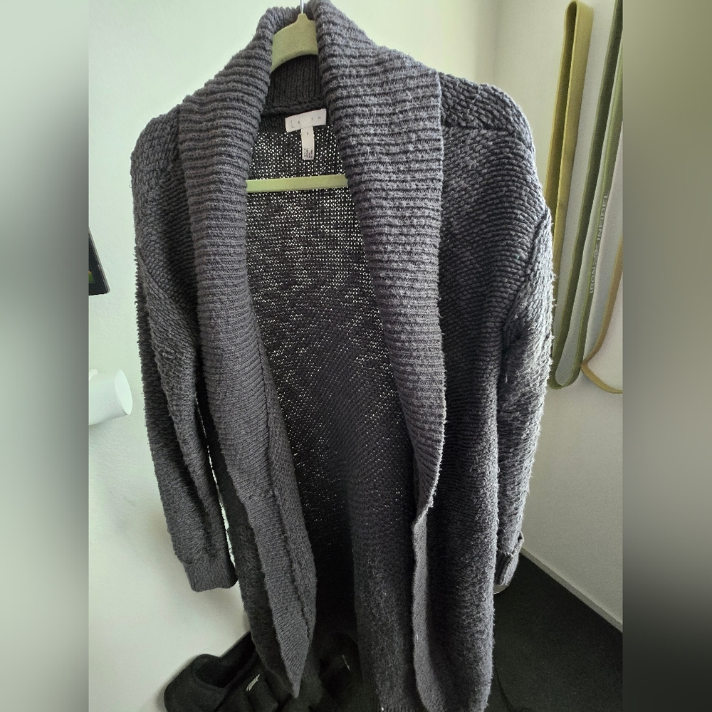 Long Cozy Gray Sweater